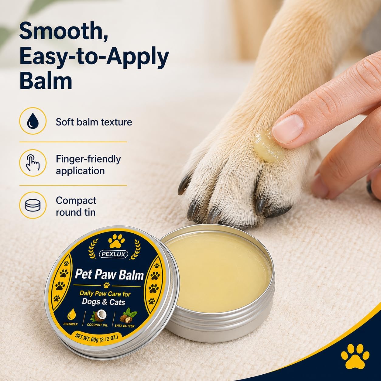 PEXLUX Pet Paw Balm - 2.12 oz