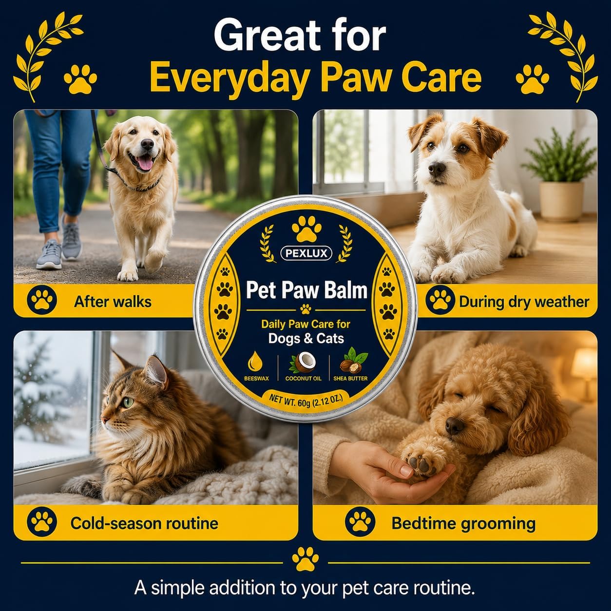 PEXLUX Pet Paw Balm - 2.12 oz